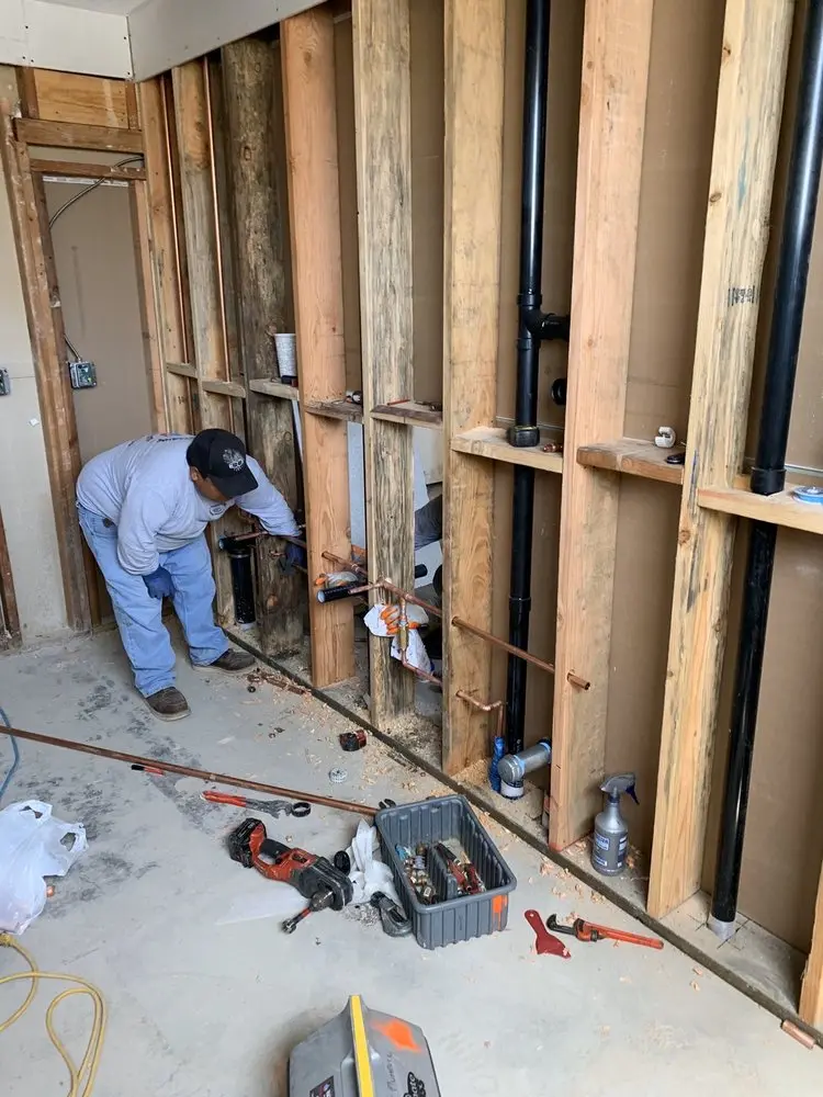 Commercial rough-in plumbing for Gas Line Repair in Sarepta